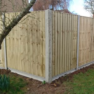 8ft Concrete Corner Fence Post