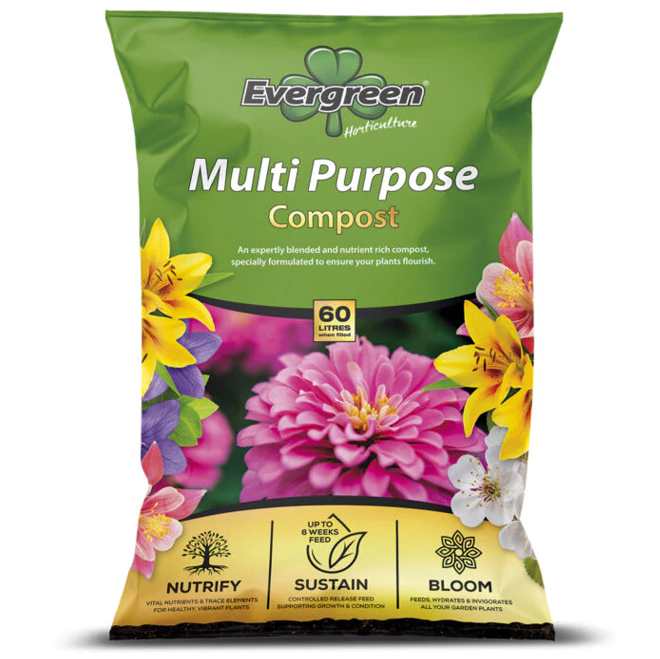 Evergreen Multi-Purpose Compost 60L