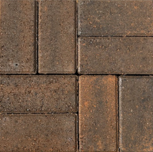 Burnt Ochre Block Paving 50x200x100