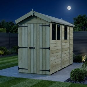 10 x 10 Apex Shed (Double Door, With Windows)
