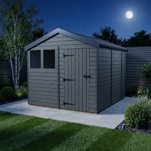 10x10 Apex Composite Shed (Single Door, With Windows)
