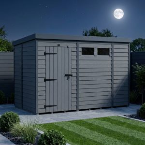 10x10 Composite Pent Security Shed
