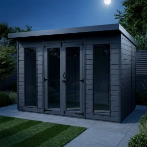 10x10 Composite Pent Full Height Summer House
