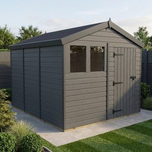 10x12 Apex Composite Shed (Single Door, With Windows)