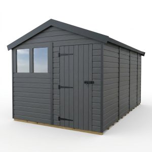 10x14 Apex Composite Shed (Single Door, With Windows)