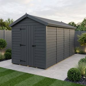 10x18 Apex Composite Shed (Single Door, No Windows)