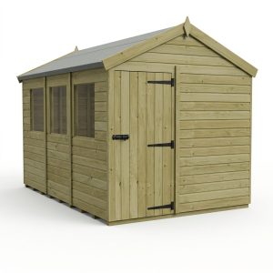 10 x 4 Apex Shed (Single Door, With Windows)
