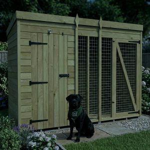 10 x 4 Dog Kennel And Run (Full Height)