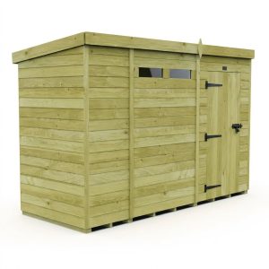 10 x 4 Security Pent Shed (Single Door)