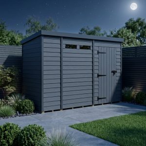 10x4 Composite Pent Security Shed