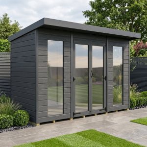 10x4 Composite Pent Full Height Summer House