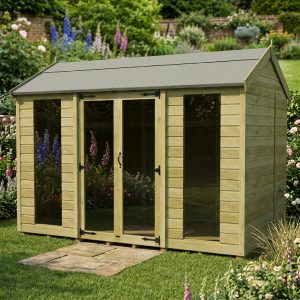 10 x 5 Apex Summer House (Full Height Window)