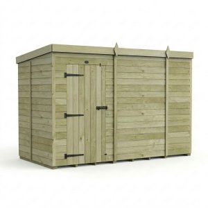 10 x 5 Pent Shed (Single Door, No Windows)