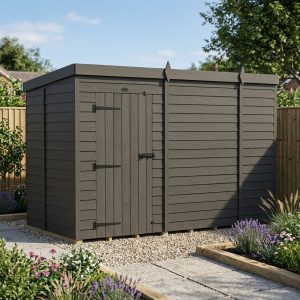10x5 Pent Composite Shed (Single Door, No Windows)