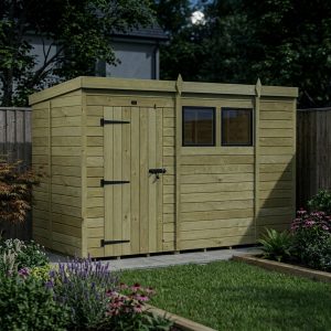 10 x 5 Security Pent Shed (Single Door)