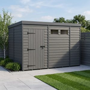 10x5 Composite Pent Security Shed