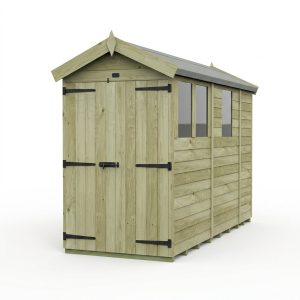 10 x 6 Apex Shed (Double Door, With Windows)