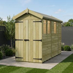 10 x 6 Apex Shed (Single Door, With Windows)