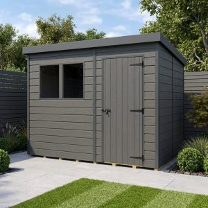 10x6 Apex Composite Shed (Single Door, With Windows)