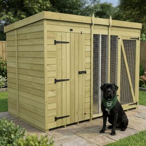 10 x 6 Dog Kennel And Run (Full Height)