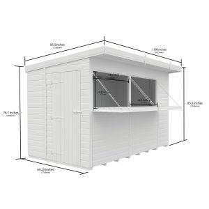 10x6 Composite Outdoor Garden Bar