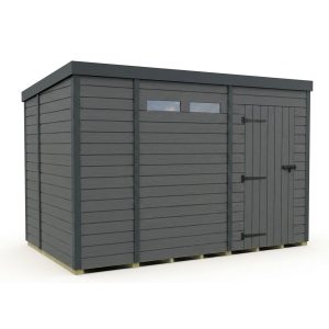 10x7 Composite Pent Security Shed