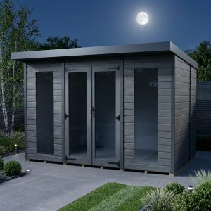 10x7 Composite Pent Full Height Summer House