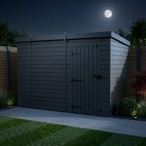 10x8 Pent Composite Shed (Single Door, No Windows)