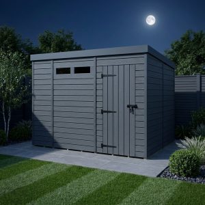 10x8 Composite Pent Security Shed
