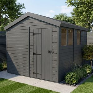 10x9 Apex Composite Shed (Single Door, With Windows)