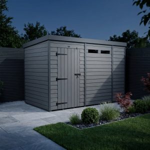10x9 Composite Pent Security Shed