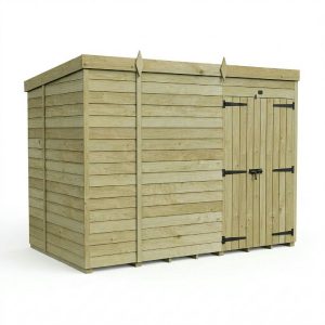 11 x 6 Pent Shed (Double Door, No Windows)