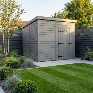 11x6 Pent Composite Shed (Single Door, No Windows)