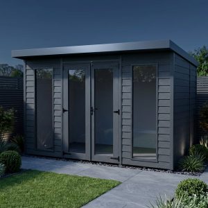 11x6 Composite Pent Full Height Summer House