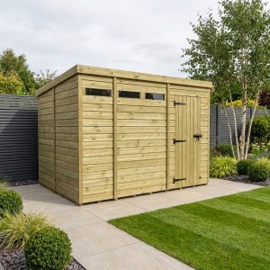 11 x 7 Security Pent Shed (Single Door)