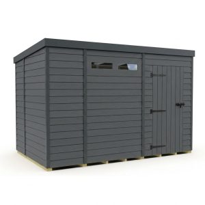 11x7 Composite Pent Security Shed