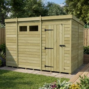 11 x 8 Security Pent Shed (Single Door)