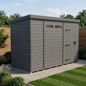 11x9 Composite Pent Security Shed