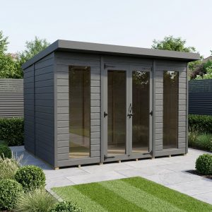 11x9 Composite Pent Full Height Summer House