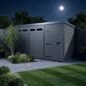 12x4 Composite Pent Security Shed