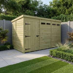 12 x 5 Security Pent Shed (Single Door)