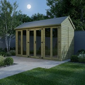 12 x 6 Apex Summer House (Full Height Window)