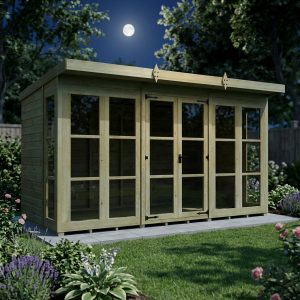 12 x 6 Georgian Window Pent Summer House