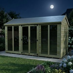 12 x 7 Apex Summer House (Full Height Window)