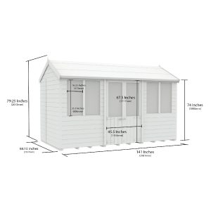12 x 7 Apex Summer House