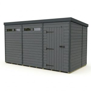 12x7 Composite Pent Security Shed