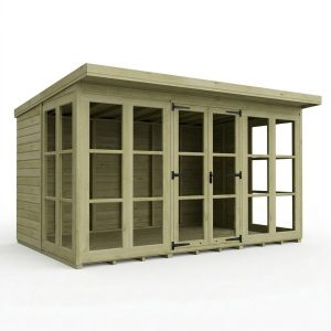 12 x 8 Georgian Window Pent Summer House