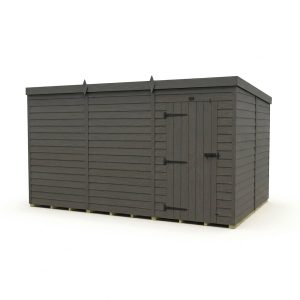 12x8 Pent Composite Shed (Single Door, No Windows)
