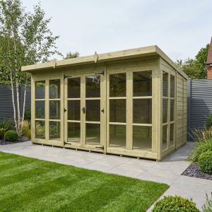 12 x 9 Georgian Window Pent Summer House