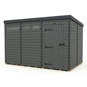 13x10 Composite Pent Security Shed